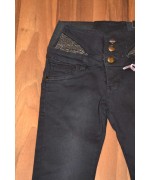 Чёрные,Джинсовые брюки Американки для девочек подростков оптом, Размеры 134-164 см .Фирма GRACE.Венгрия